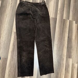Vintage Outfit Petite Fully Lined Suede Pants Size 6 EUC